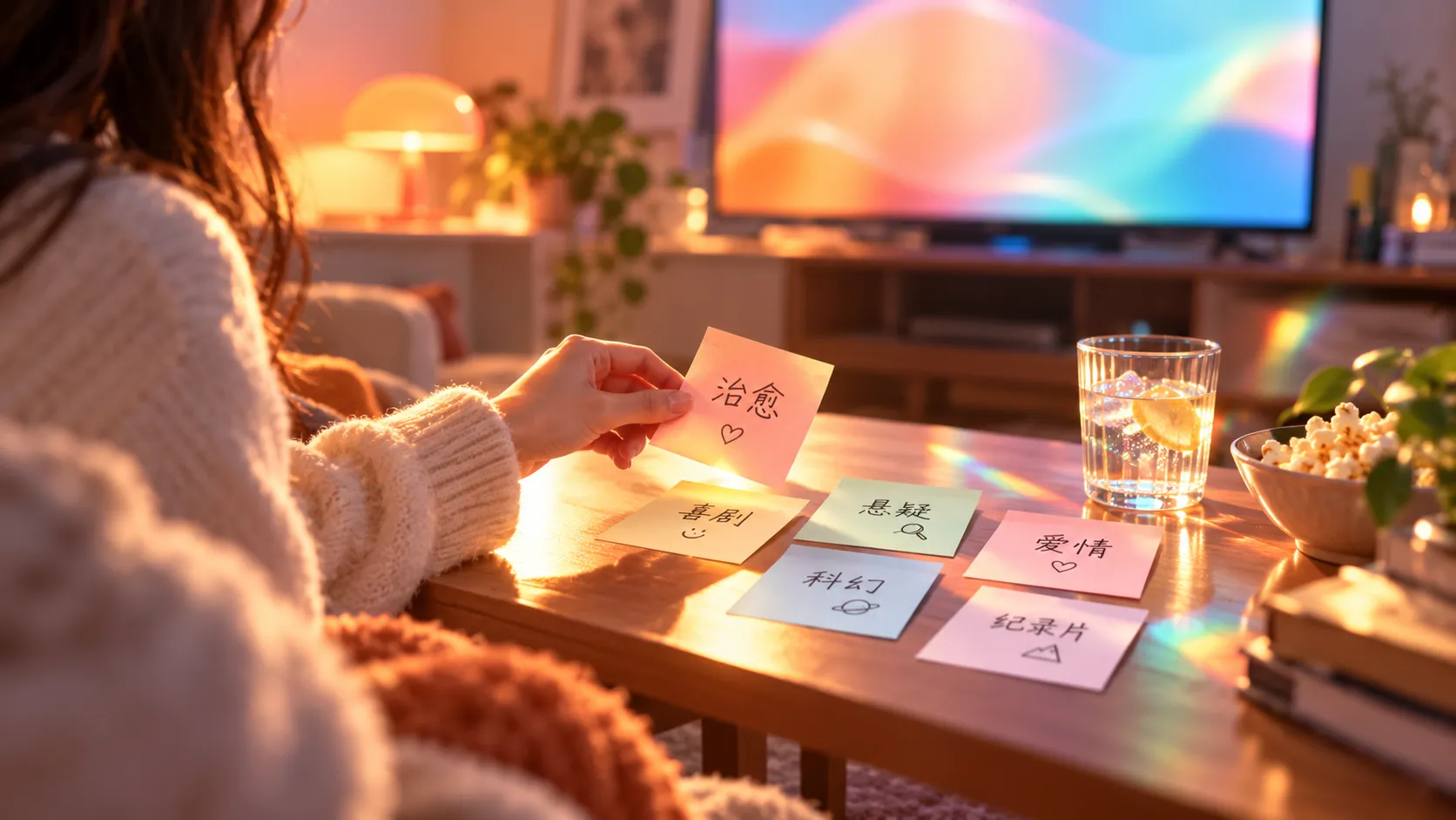 屏幕与影像播放场景示意
